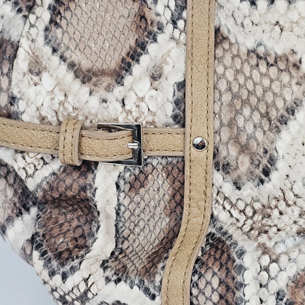 Miche Bianca Demi Shell Tan Python Print Faux Lea… - image 4
